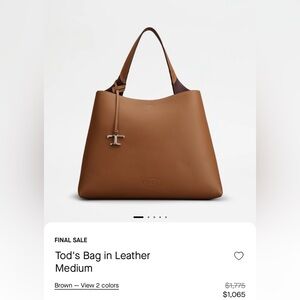 Tod's Brown Leather Tote